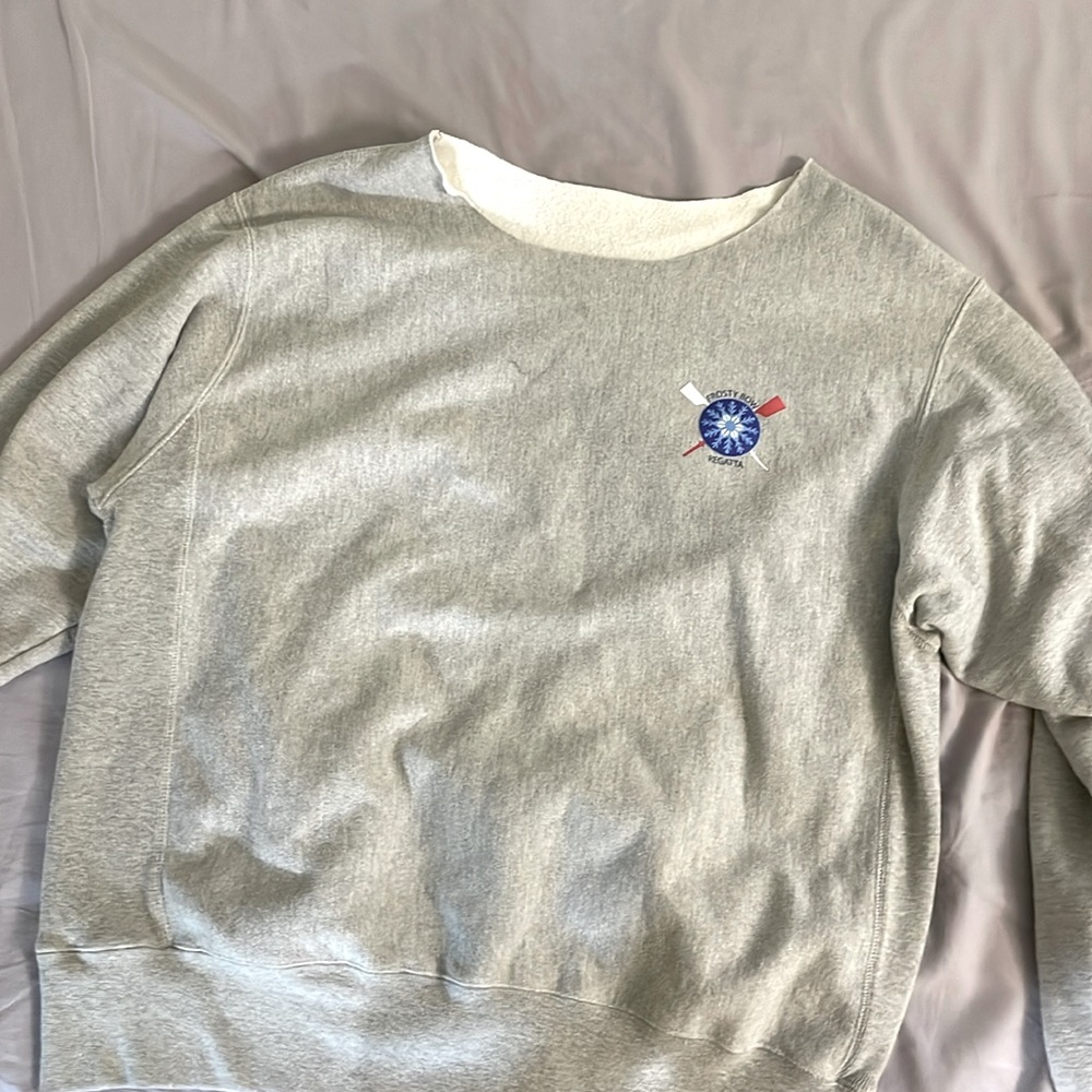 Frosty Bow Regatta Off the Shoulder Crewneck